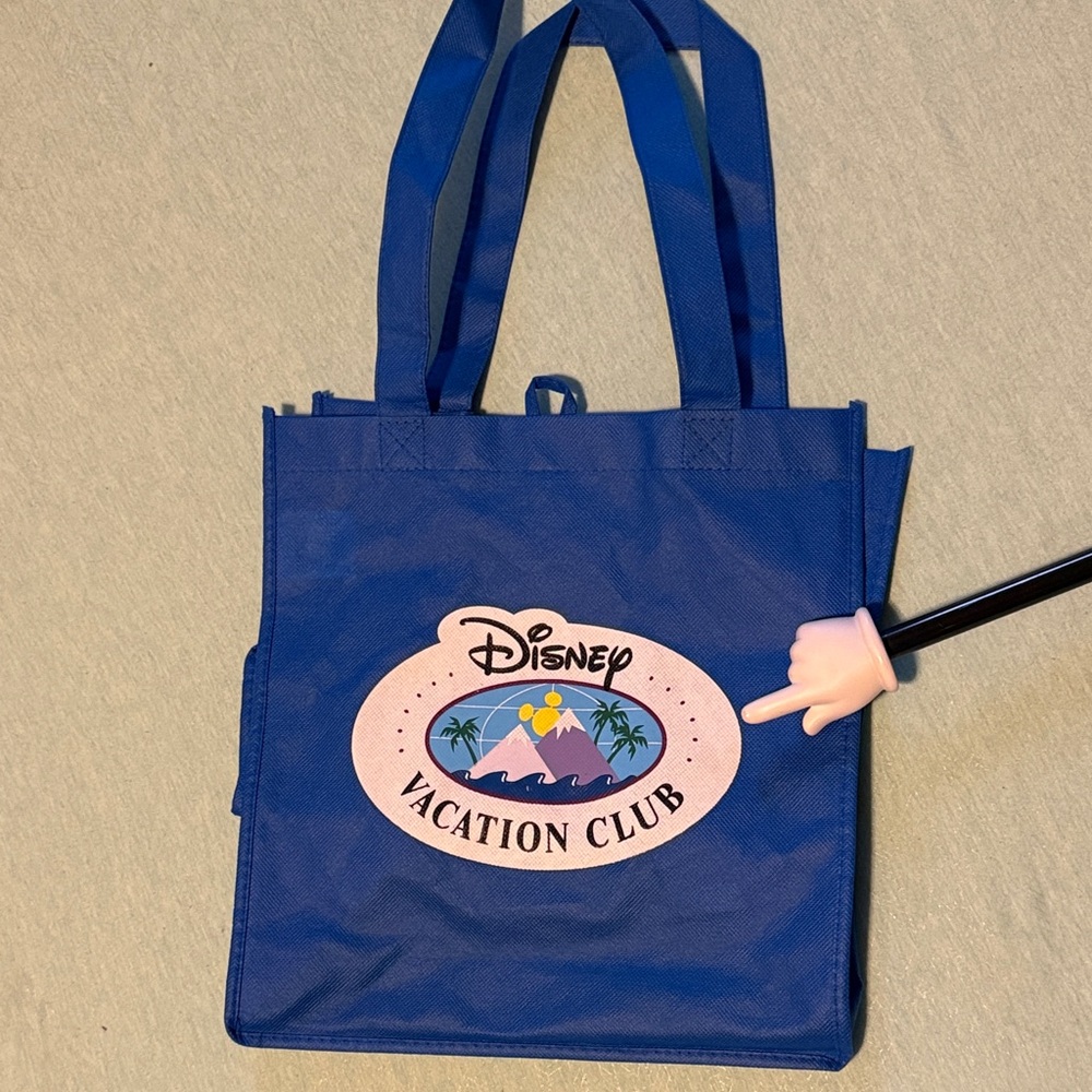 🌎 Disney Vacation Club DVC Reusable Tote Bag Vintage Logo, 13x12.5x9 EUC